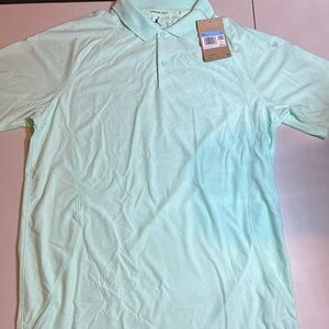 Jordan Golf Mint Green Polo Shirt with Classic Collar and Short Sleeves